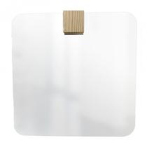 Espelho Decorativo Quadrado com Aplique Quadrado Pinus Espelho Decorativo Quadrado com Aplique Quadrado Pinus