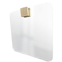 Espelho Decorativo Quadrado com Aplique Retangular Pinus Espelho Decorativo Quadrado com Aplique Retangular Pinus