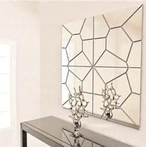 Espelho Decorativo Quadrados Grande Acrílico 1,20Mx 0,30M