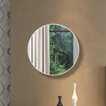 Espelho Decorativo Redondo 30cm Off White Dalla Costa