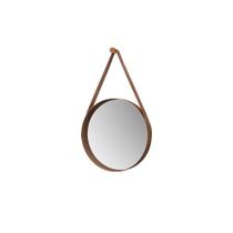 Espelho Decorativo Redondo 60 cm Com Alça Verona Castanho Espelho Decorativo Redondo 60 cm Com Alça Verona Castanho