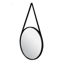 Espelho Decorativo Redondo Adnet 32cm Com Alça Suspenso