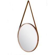 Espelho Decorativo Redondo Adnet 32cm Com Alça Suspenso