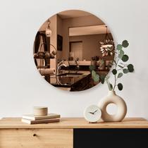Espelho Decorativo Redondo Bronze Espelho Decorativo Redondo Bronze