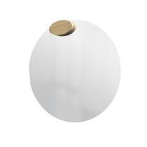 Espelho Decorativo Redondo com Aplique Oval Pinus