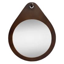 Espelho Decorativo Redondo Flatwood 60x80cm de Parede para Banheiro Cozinha Sala Espelho Decorativo Redondo Flatwood 60x80cm de Parede para Banheiro Cozinha Sala