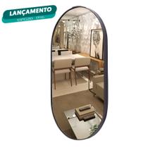 Espelho Decorativo Redondo Oval Moderno Lavabo Banheiro