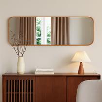 Espelho Decorativo Retangular Arredondado 55x160 Médio de Parede para Banheiro Sala Quarto