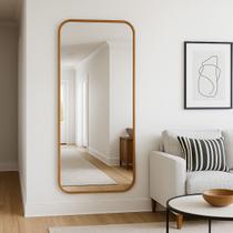 Espelho Decorativo Retangular e Capsula 30x110 Moderno Grande Sala Quarto Banheiro