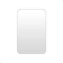 Espelho Decorativo Retangular Orgânico Lapidado 55x75cm Moderno Grande de Parede com Suporte