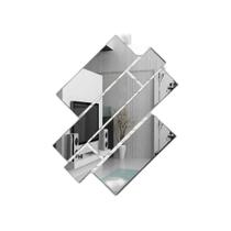 Espelho decorativo retângulos 6 peças