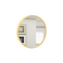 Espelho Decorativo Round Externo Amarelo 40 Cm Redondo