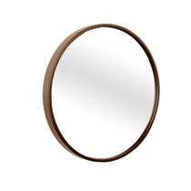 Espelho Decorativo Round Externo Marrom 20 Cm Redondo Espelho Decorativo Round Externo Marrom 20 Cm Redondo