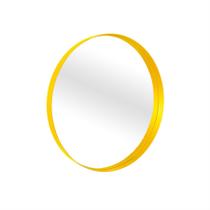 Espelho Decorativo Round Interno Amarelo 50 Cm Redondo