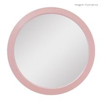 Espelho Decorativo Sandy 45cm Redondo Rosa