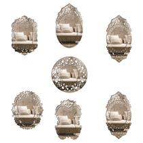 Espelho Decorativo Veneziano Provençal 90 84 214 88 82 83Kit