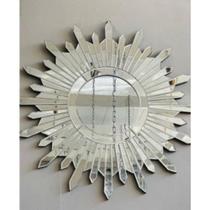 Espelho Decorativo Veneziano Redondo Sol Fino design Espelho Decorativo Veneziano Redondo Sol Fino design
