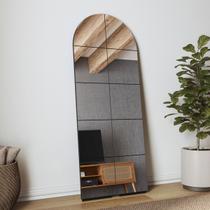Espelho Decorativo Vertical 180 Cm 100% Mdf Es25 Preto Fosco - Dalla Costa Espelho Decorativo Vertical 180 Cm 100% Mdf Es25 Preto Fosco - Dalla Costa
