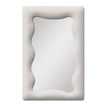 Espelho Decorativo Viena Bouclê 67x90cm Off White