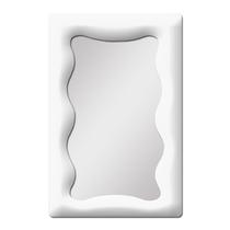 Espelho Decorativo Viena Veludo 67x90cm Off White