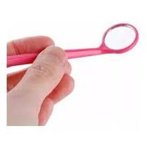 Espelho dentista plastico rosa cilios