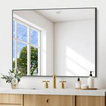 Espelho DESBING Black Bathroom 76x91cm com estrutura metálica