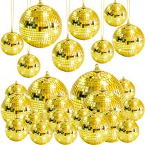 Espelho dourado Disco Ball Kepfire pendurado em 17 peças para decoração