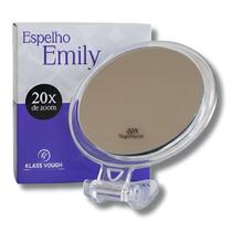 Espelho Dupla Face Aumento 20x Ampliação Zoom Com Suporte para Mesa Klass Vough Espelho Dupla Face Aumento 20x Ampliação Zoom Com Suporte para Mesa Klass Vough