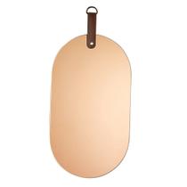 Espelho Elipse Em Vidro Cobre 37x18 cm M02 - D'Rossi