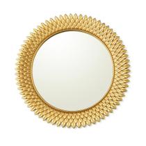 Espelho em metal geometrico dourado mart
