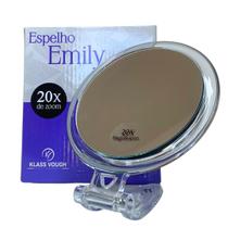 Espelho Emily Dupla Face Com 20x de Zoom Aumento Com Suporte de Mesa BM-2866 Klass Vough