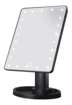 Espelho Emoldurado De Mesa, Com Led E Suporte De Plástico, Para Maquiagem Com 16 Leds