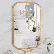 Espelho Ferytange Gold Bathroom 50x75cm Estrutura metálica de ferro
