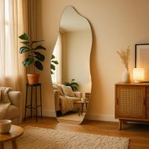 Espelho Flame 150X40cm Corpo Inteiro Decorativo Para Quarto Banheiro Sala Closet