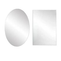 Espelho Flexível Adesivo Decorativo Oval ou Retangular