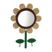 Espelho Flor Fibra Natural 65cm - ABABY