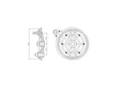 Espelho Freio Rx 180 Traseiro 0005Ep Cobreq