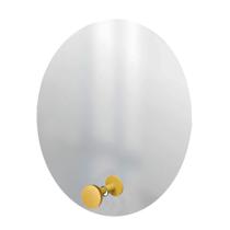 Espelho Funcional Hook Amarelo 50 Cm Redondo Espelho Funcional Hook Amarelo 50 Cm Redondo