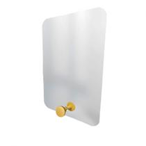 Espelho Funcional Hook Amarelo 60x40 cm Retangular Espelho Funcional Hook Amarelo 60x40 cm Retangular