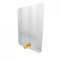 Espelho Funcional Hook Amarelo 60X40 Cm Retangular