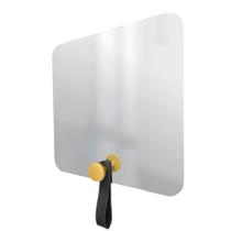 Espelho Funcional Hook Amarelo Alça Preta 50X50 Cm Quadrado