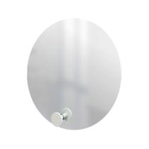 Espelho Funcional Hook Branco 50 Cm Redondo Espelho Funcional Hook Branco 50 Cm Redondo