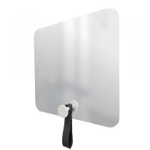 Espelho Funcional Hook Branco Alça Preta 50x50 Cm Quadrado