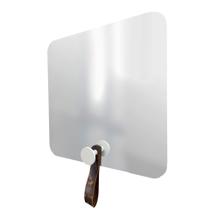Espelho Funcional Hook Branco Alça Rajada 50x50 Cm Quadrado Espelho Funcional Hook Branco Alça Rajada 50x50 Cm Quadrado