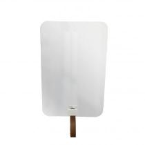 Espelho Funcional Hook Branco Retangular Com material sintético Caramelo 60 X 40 Cm Espelho Funcional Hook Branco Retangular Com material sintético Caramelo 60 X 40 Cm