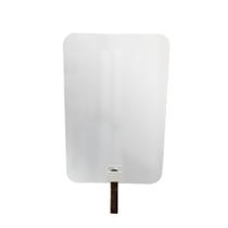 Espelho Funcional Hook Branco Retangular Com material sintético Rajado 60 X 40 Cm