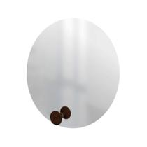 Espelho Funcional Hook Corten 50 Cm Redondo