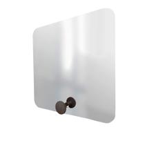 Espelho Funcional Hook Corten Alça 50x50 Cm Quadrado