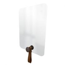 Espelho Funcional Hook Corten Alça Caramelo 60x40 cm Retangular