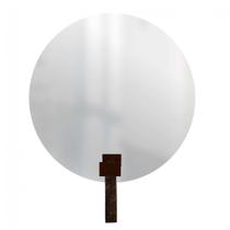 Espelho Funcional Hook Corten Alça Rajada 50 Cm Redondo